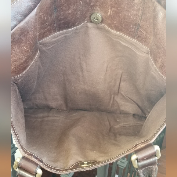FOSSIL - Brown Leather Briefcase/Computer Bag - Picture 8 of 15